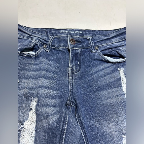 Womens Zoo Premium Bootcut Distressed Jeans lowrise Size 7 - Picture 3 of 7
